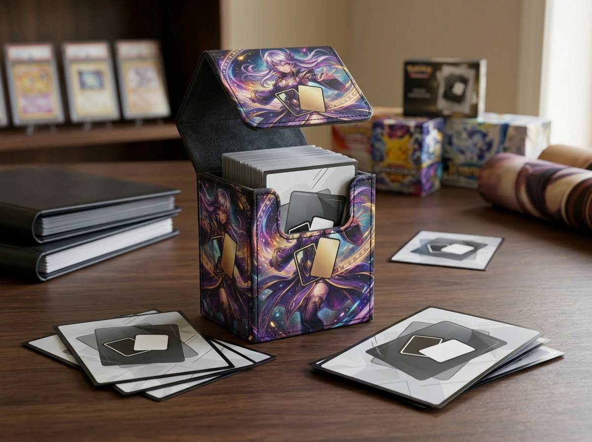 Moose Meeple Co custom TCG production workspace